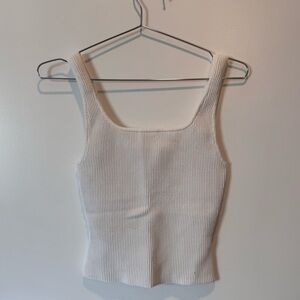 Babaton Cream Ribbed Camisole